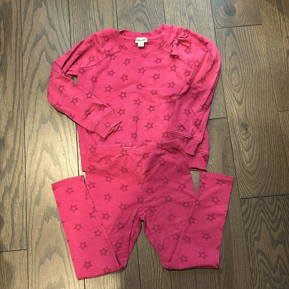 Splendid toddler Pink Star Sweater and Leggings Set - Picture 1 of 5